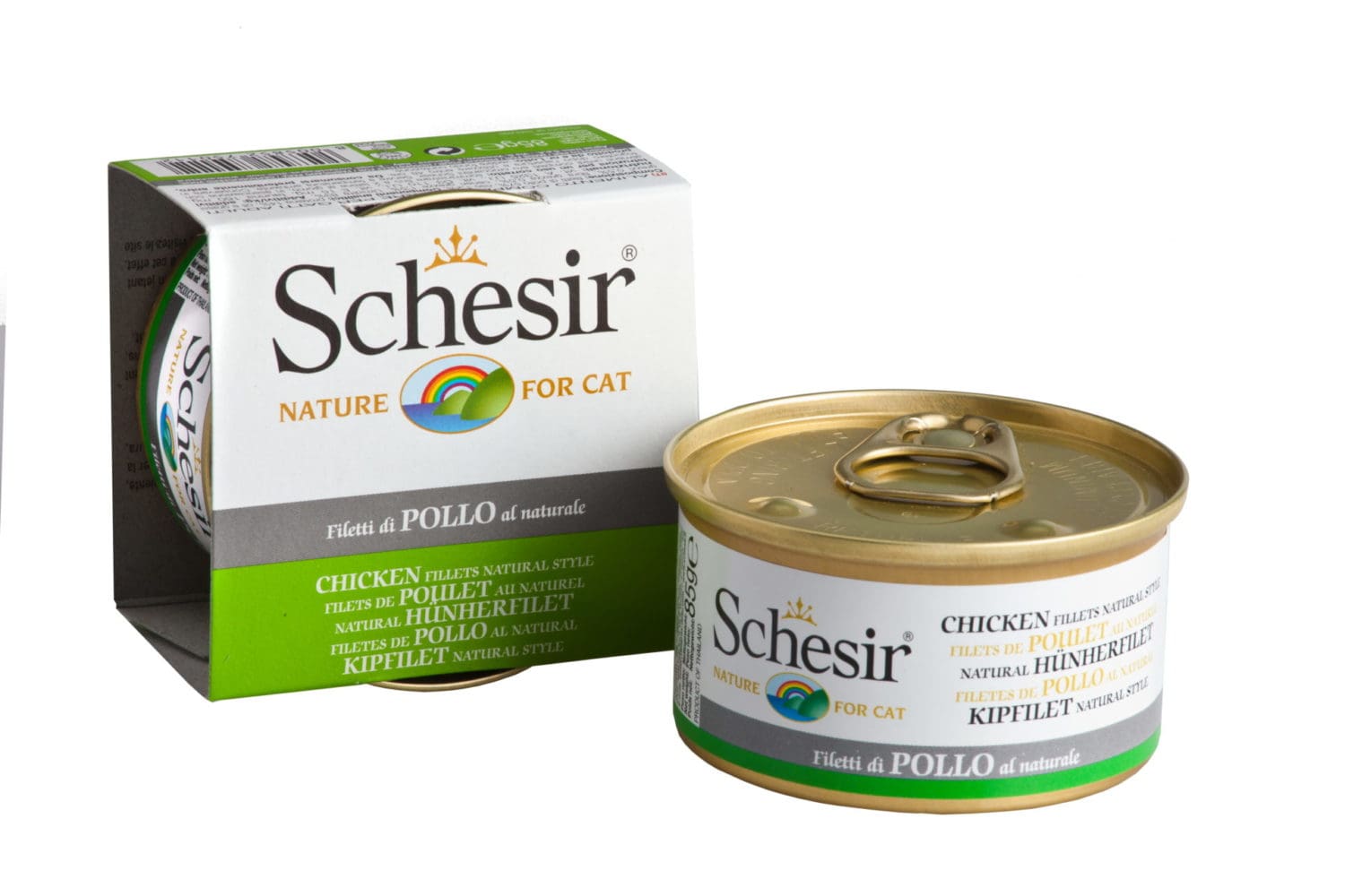Schesir Cat Can in Water Chicken Fillet Natural Style Wet Cat Food 85g