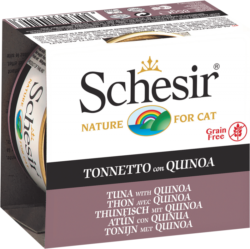 Schesir Cat Can in Jelly Tuna with Quinoa Wet Cat Food 85g