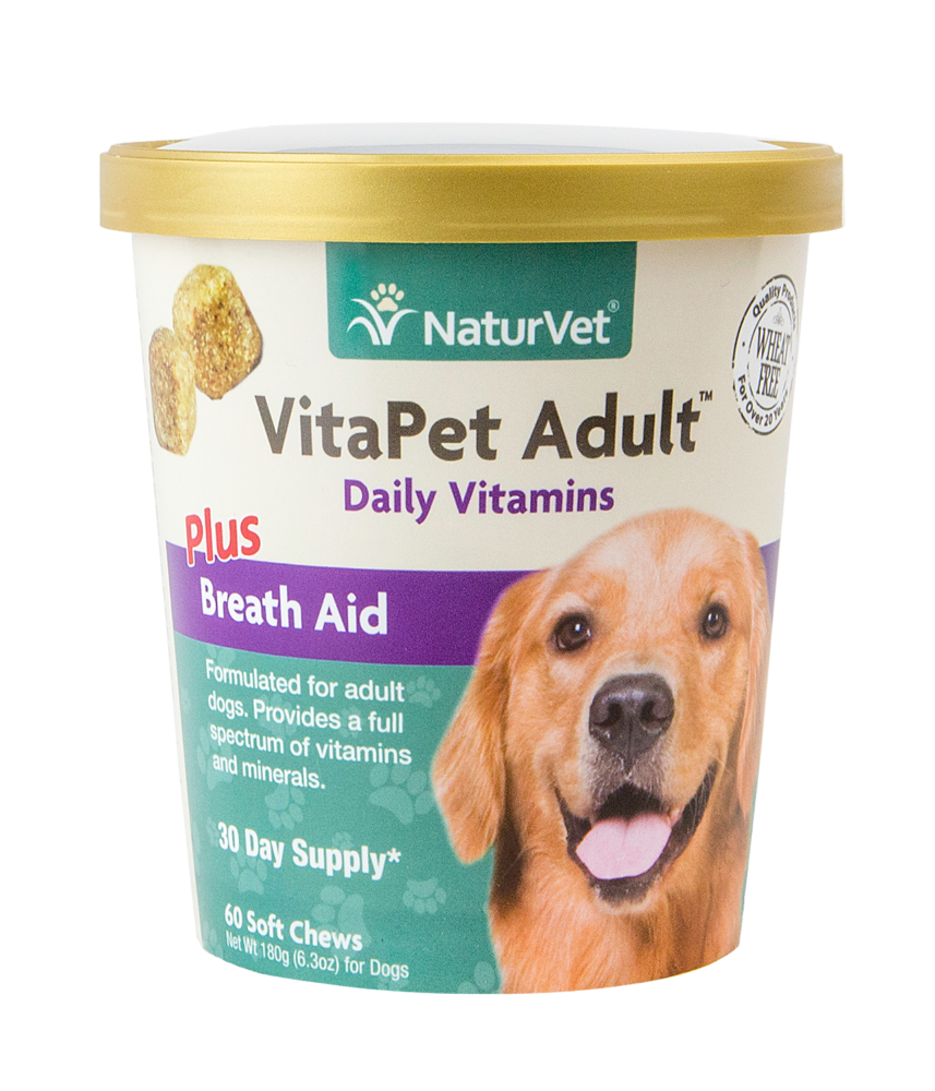 NaturVet VitaPet Adult Plus Breath Aid for Dog 60ct
