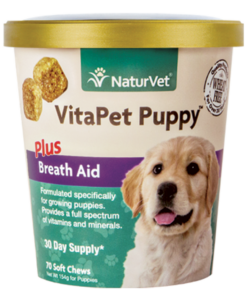 NaturVet VitaPet Puppy Plus Breath Aid 70ct