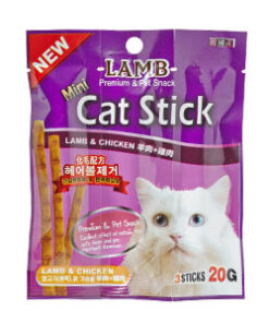 BOW WOW Mini Cat Stick - Lamb & Chicken Cat Treats 20g