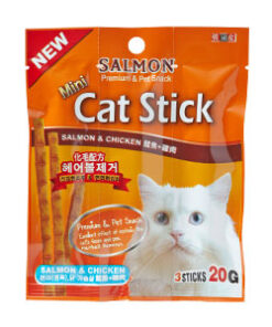 BOW WOW Mini Cat Stick Salmon Cat Treats 20g