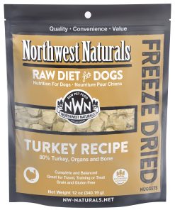 Northwest Naturals Turkey Freeze Dried Nuggets food for Dogs (2 Sizes)