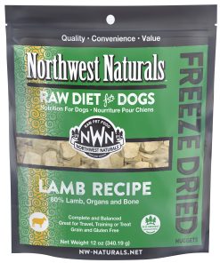 Northwest Naturals Lamb Freeze Dried Nuggets food for Dogs (2 Sizes)