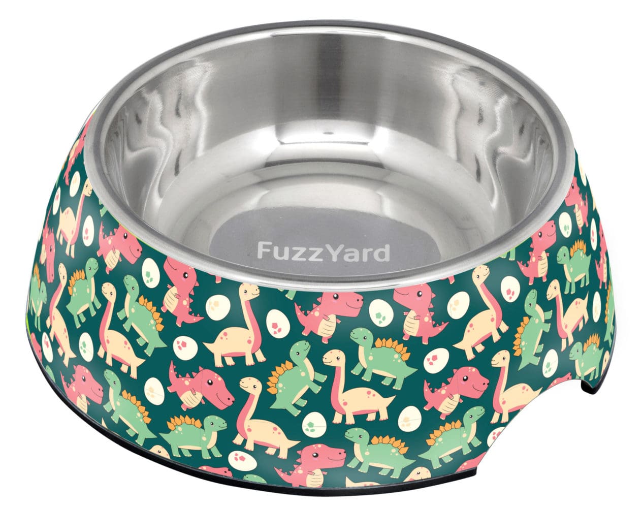 FuzzYard Easy Feeder Pet Bowl - Dinosaur Land