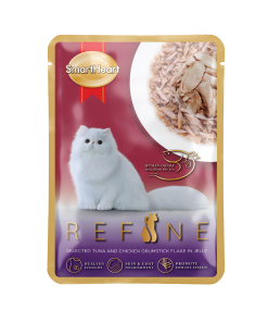 Smart Heart Refine Pouch Tuna with Chicken Drumstick Flake in Jelly