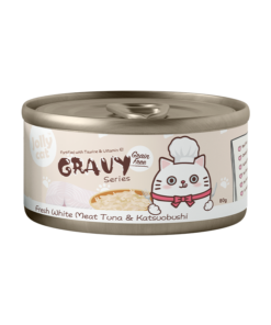Jollycat Fresh White Tuna & Katsuobushi in Gravy Canned Food for Cats 80g