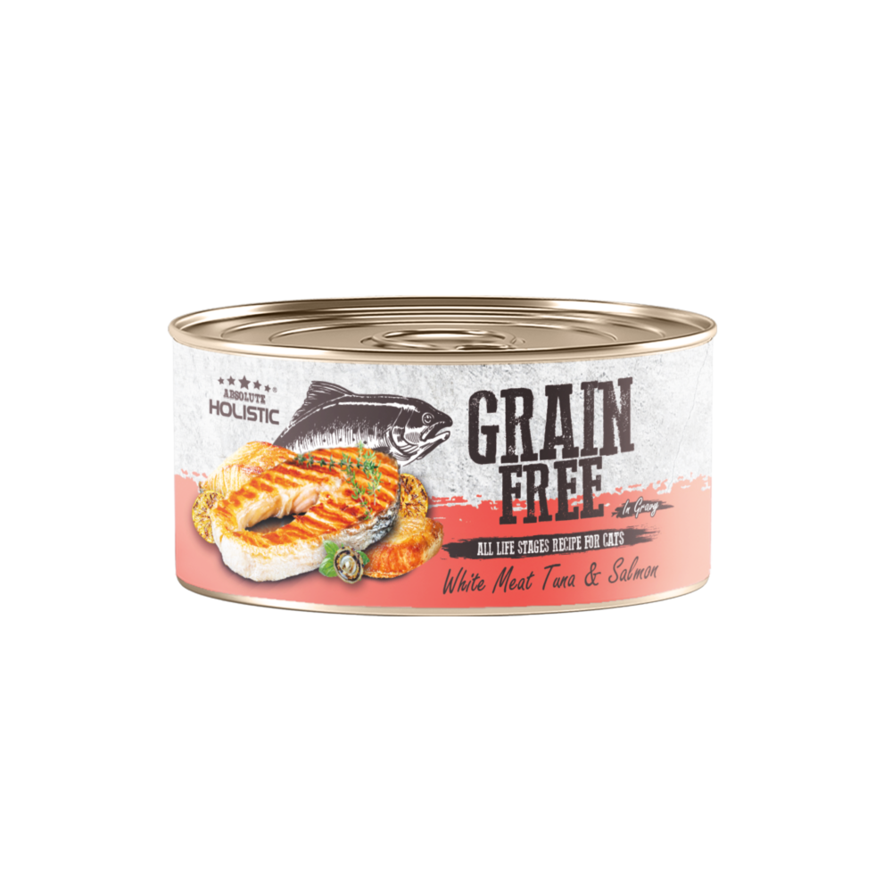 Absolute Holistic Grain Free Wet Cat Food, 80g (White Meat Tuna & Salmon)