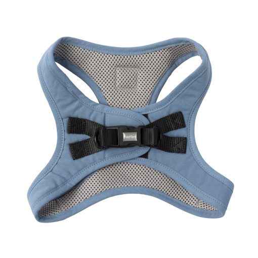 FuzzYard Cotton Step-in Dog Harness French Blue