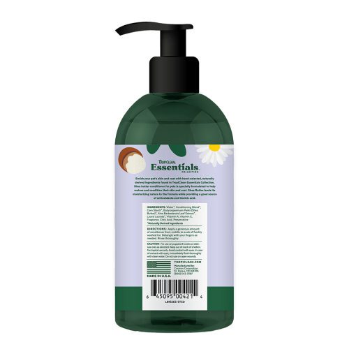 TropiClean Essentials Shea Butter Conditioner for Dogs 16oz