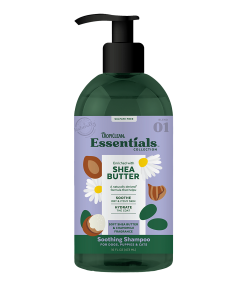 TropiClean Essentials Shea Butter Shampoo for Dogs, Puppies & Cats 16oz
