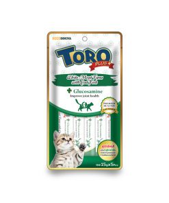 Toro Plus White Meat Tuna With Cod Fish and Glucoamine for Joint Health for Cats 15g x 5pcs