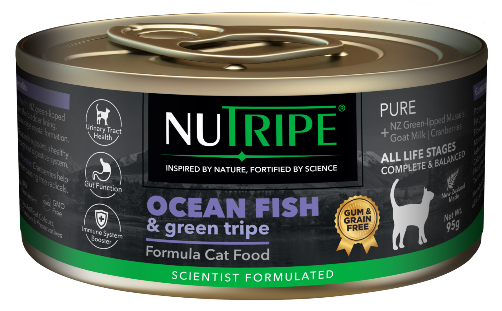 Nutripe Pure Ocean Fish & Green Tripe Wet Cat Food