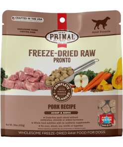 Primal Canine Freeze Dried Raw Pronto Dog Food - Pork (16oz)