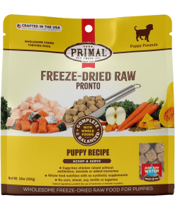 Primal Canine Freeze Dried Raw Pronto Dog Food Puppy 16oz