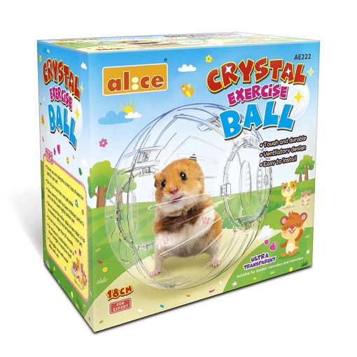 PKAE222 - Crystal Exercise Ball for Hamster 18cm