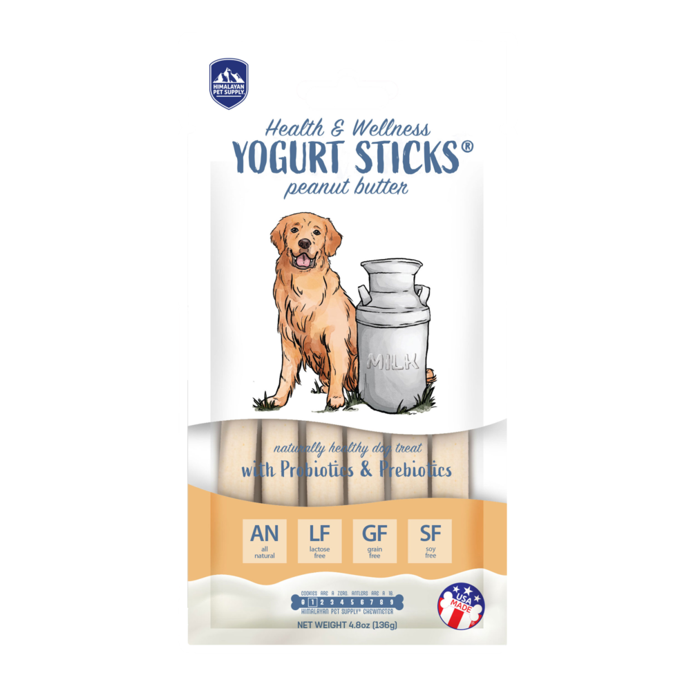 Himalayan Pet Supply Lactose Free Yogurt Sticks with Probiotics & Prebiotics For Dogs - Peanut Butter