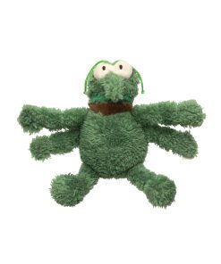 FuzzYard Plush Dog Toy - Scratchy Green Flea Small