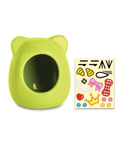 PKOC07 - Kitty-shaped Ceramic House Green S