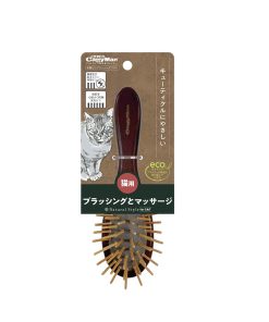 CattyMan Natural Style Wooden Pin Brush for Cats
