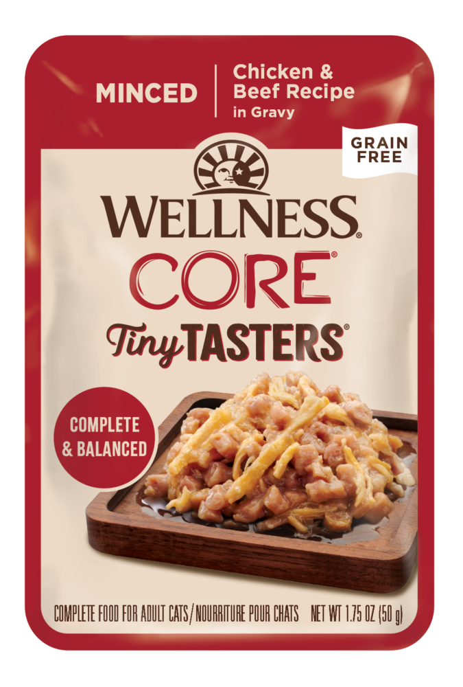 Wellness Core Tiny Tasters Minced Chicken&Beef Wet Cat Food
