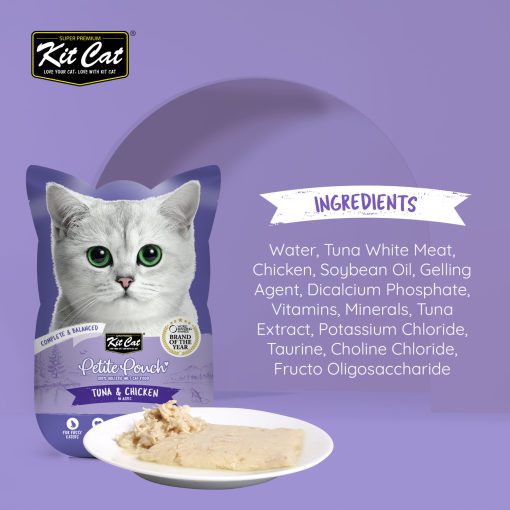 Kit Cat Petite Pouch Tuna & Chicken Wet Cat Food