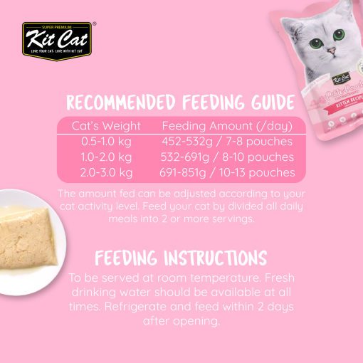 Kit Cat Petite Pouch Chicke Kitten Recipe Wet Cat Food