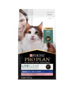 Purina Pro Plan Liveclear Adult 7+ With Probiotics Dry Cat Food Salmon & Tuna