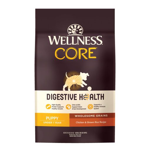 Wellness CORE Digestive Health Puppy Chicken & Brown Rice Recipe Dry Dog Food 24lb