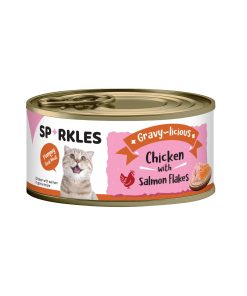 Sparkles Cat Gravy-licious Chicken with Salmon Flakes 80g