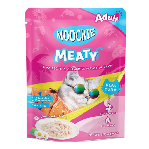 Moochie Meaty Tuna Recipe & Chamomile Flavor in Gravy 70g