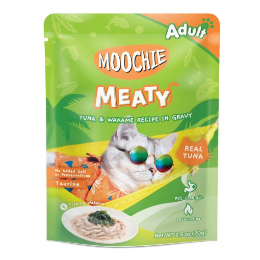 Moochie Meaty Tuna & Wakame Recipe in Gravy 70g