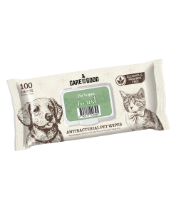 Care For The Good Antibacterial Pet Wipes - Forest 100 pcs
