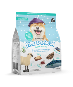 Loveabowl Dog Food Freeze A Bowl Freeze-Dried Raw Lamb & Mackerel (2 Size)