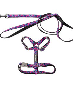 Fuzzyard Cat Walking Set - Wild One - Bubblegum