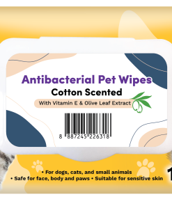 Woosh Antibacterial Pet Wipes Cotton Scented 100 sheets