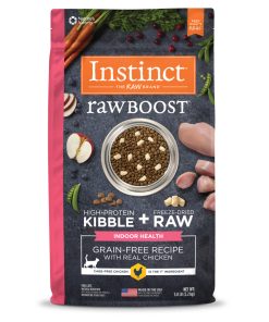 Instinct Raw Boost Indoor Grain-Free Recipe with Real Chicken Dry Cat Food 5lb